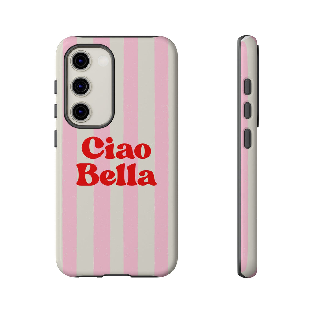 Pink Stripe Ciao Bella Phone Case