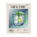 Gin & Tonic Cocktail Poster