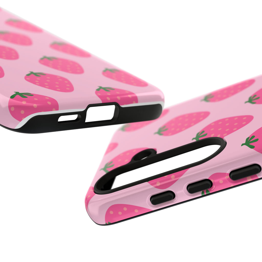 Pink Strawberry Phone Case