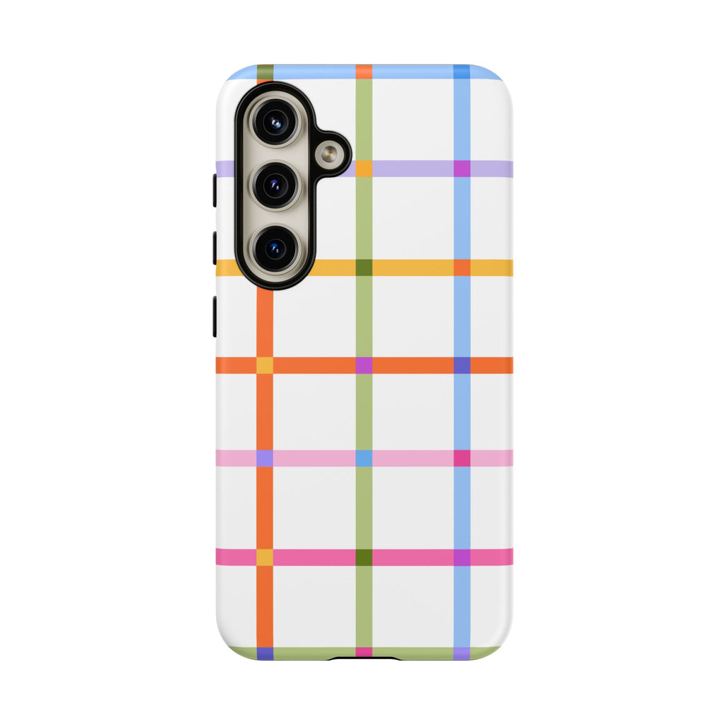 Colorful Plaid Tough Phone Case