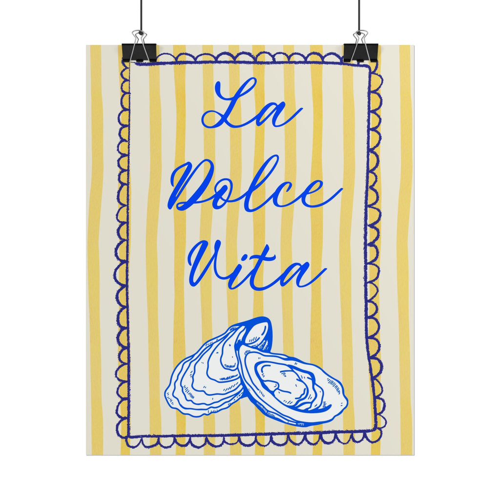 La Dolce Vita Rolled Poster - Coastal Charm Wall Art