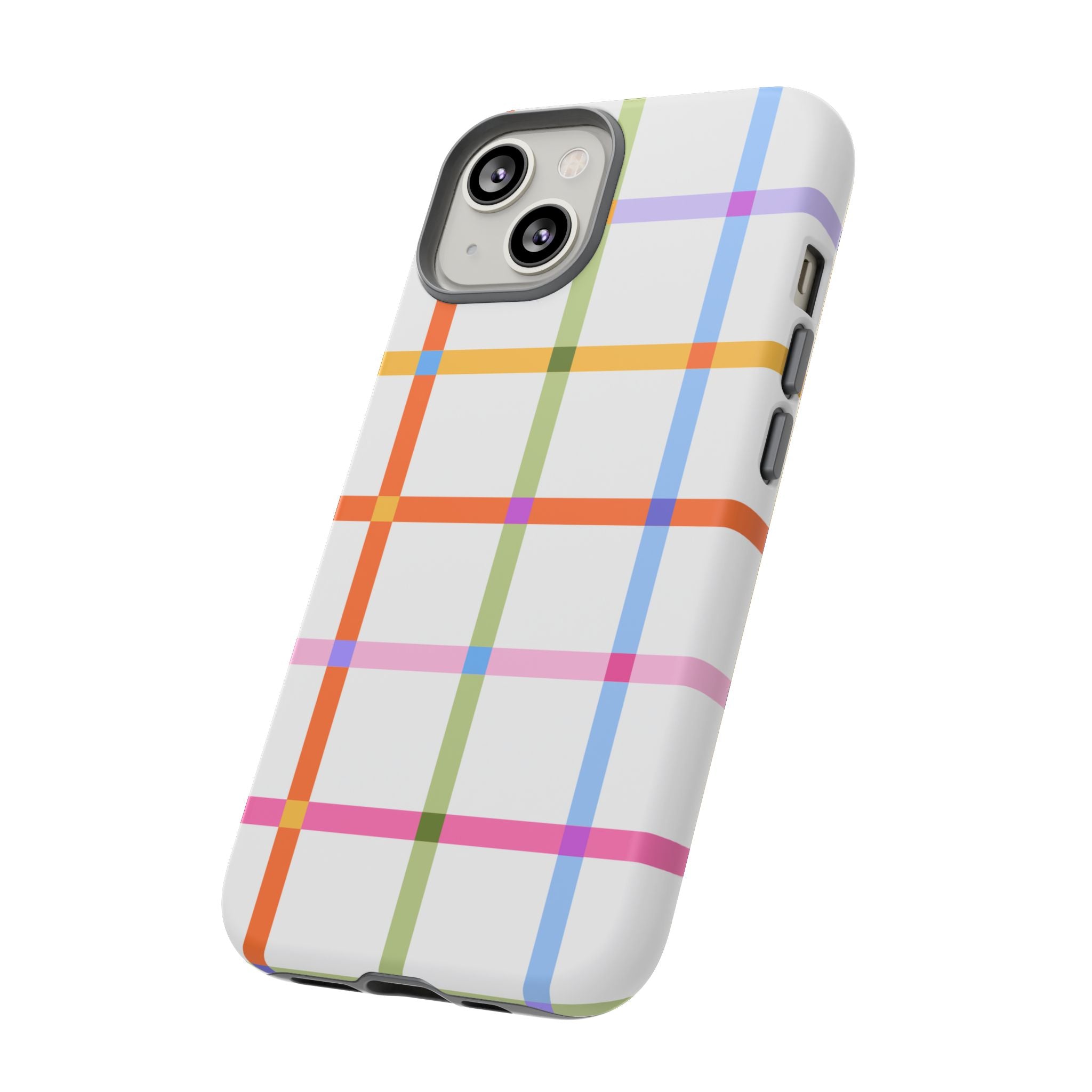 Colorful Plaid Tough Phone Case