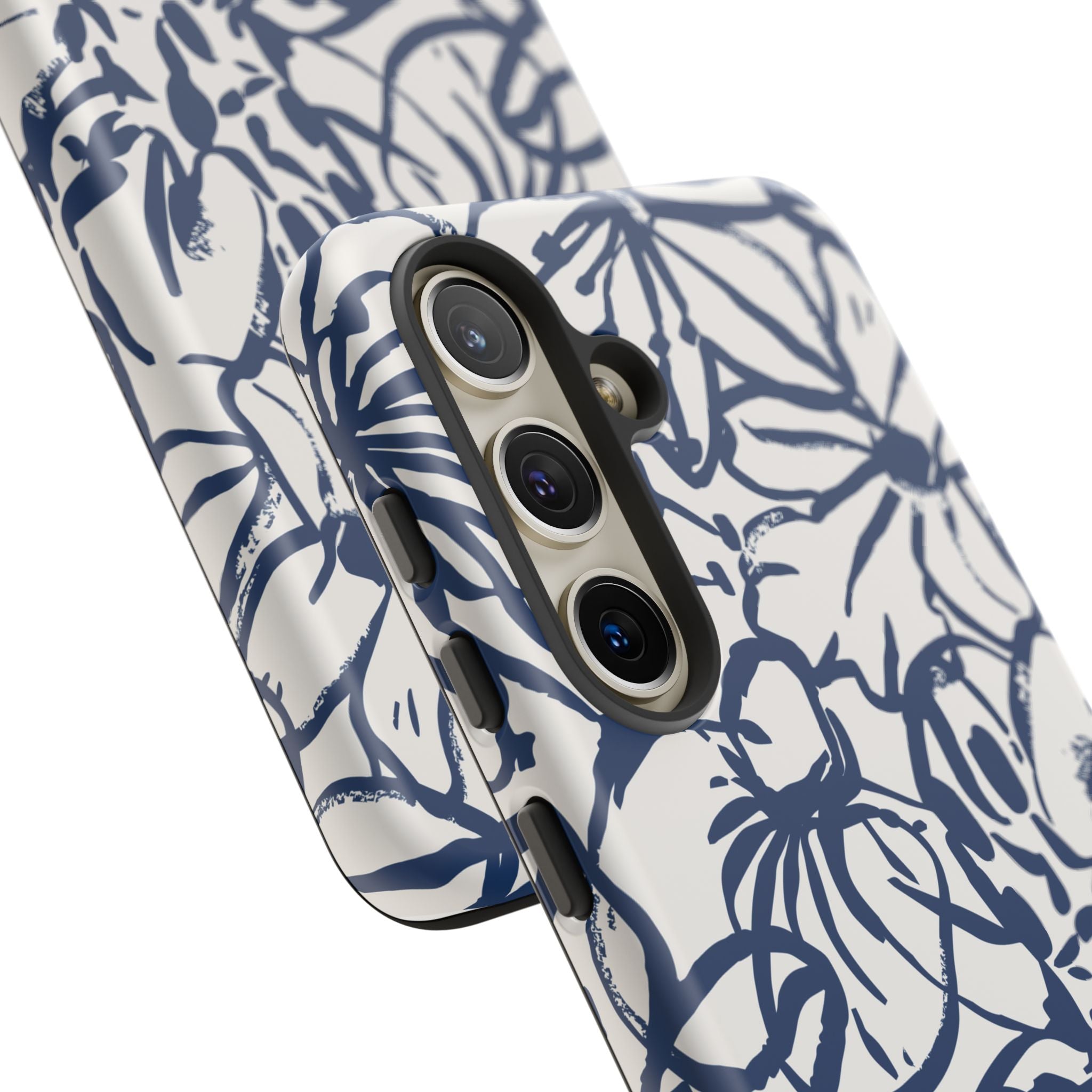 Navy Floral Phone Case