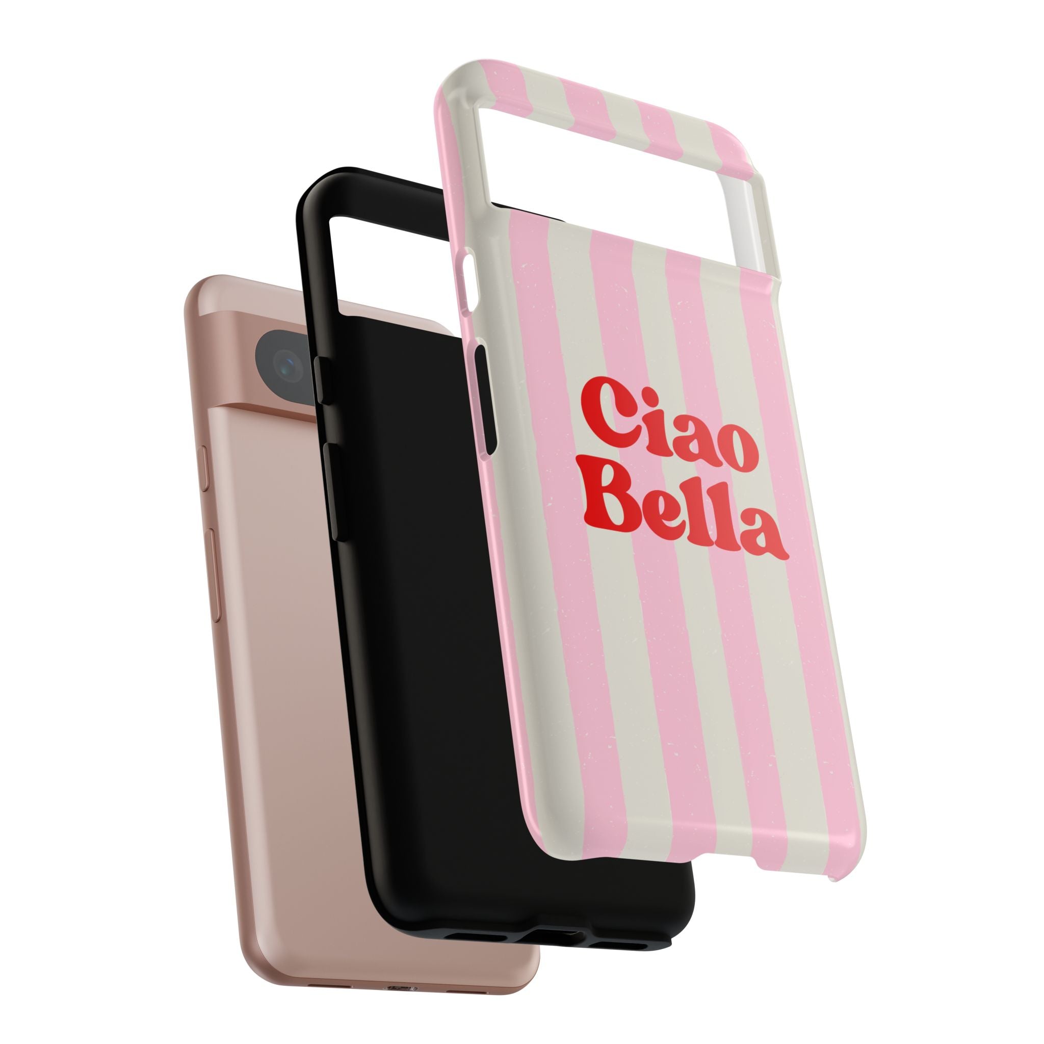 Pink Stripe Ciao Bella Phone Case