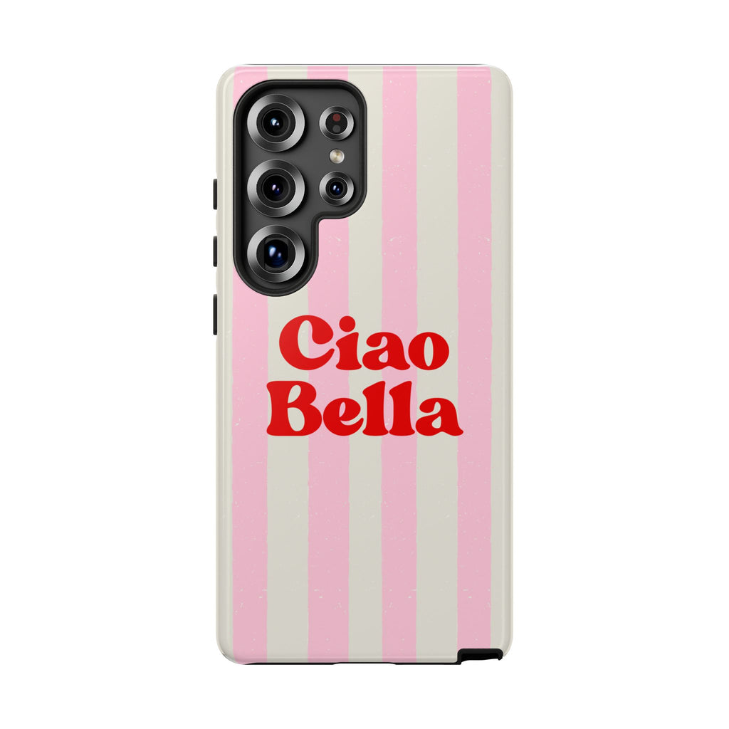 Pink Stripe Ciao Bella Phone Case