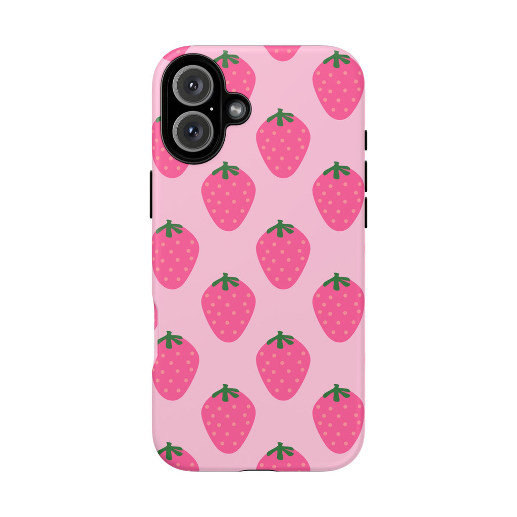 Pink Strawberry Phone Case