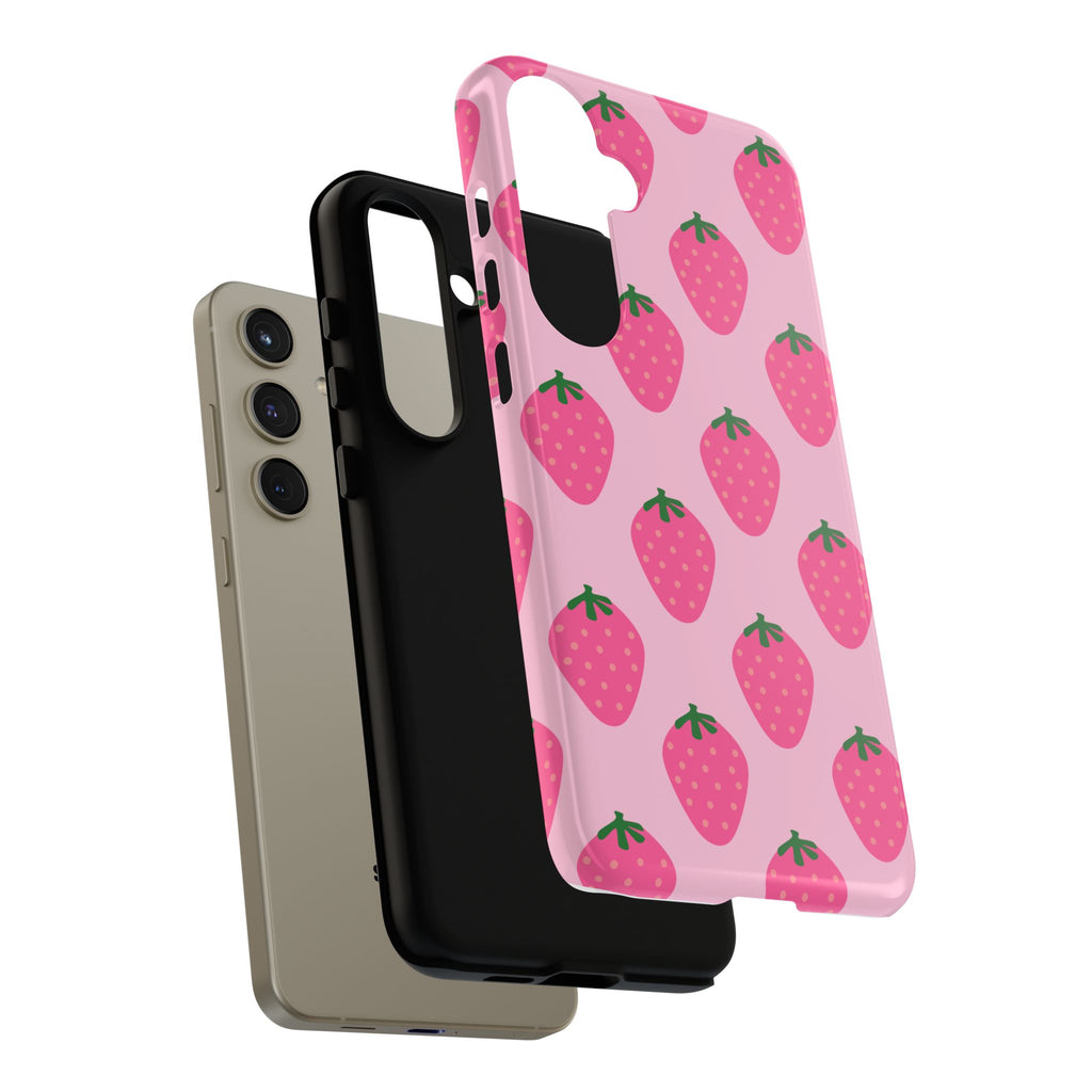 Pink Strawberry Phone Case