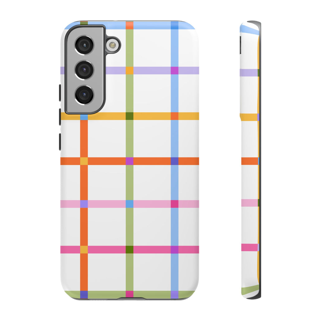 Colorful Plaid Tough Phone Case