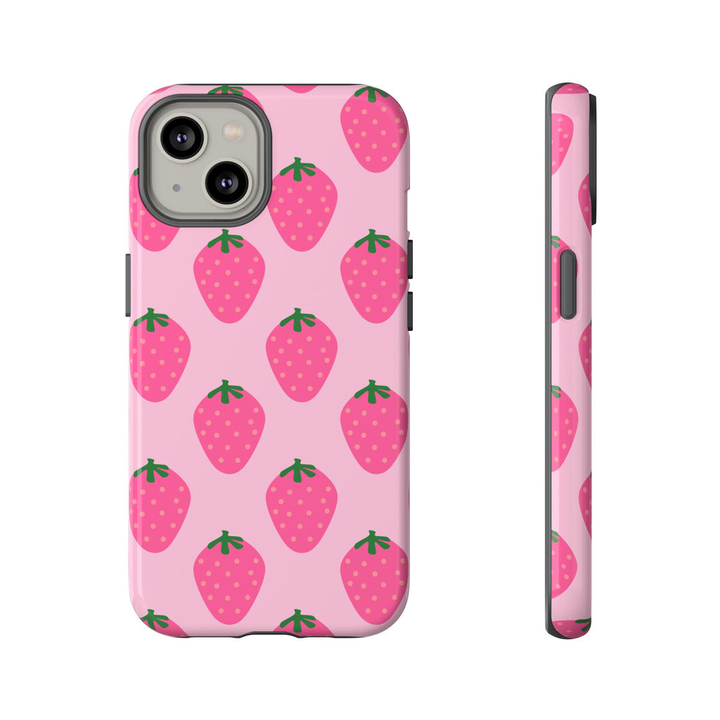 Pink Strawberry Phone Case