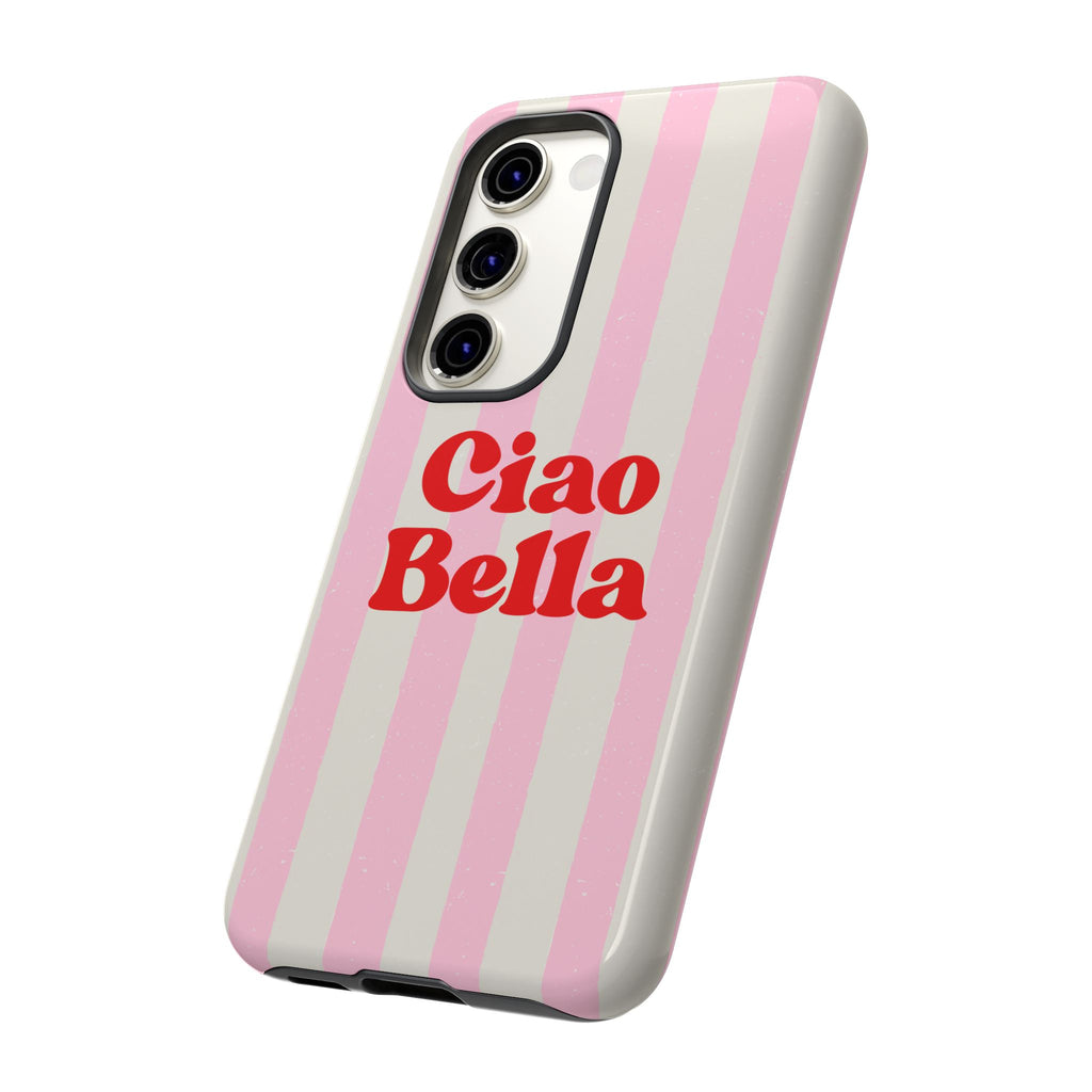Pink Stripe Ciao Bella Phone Case