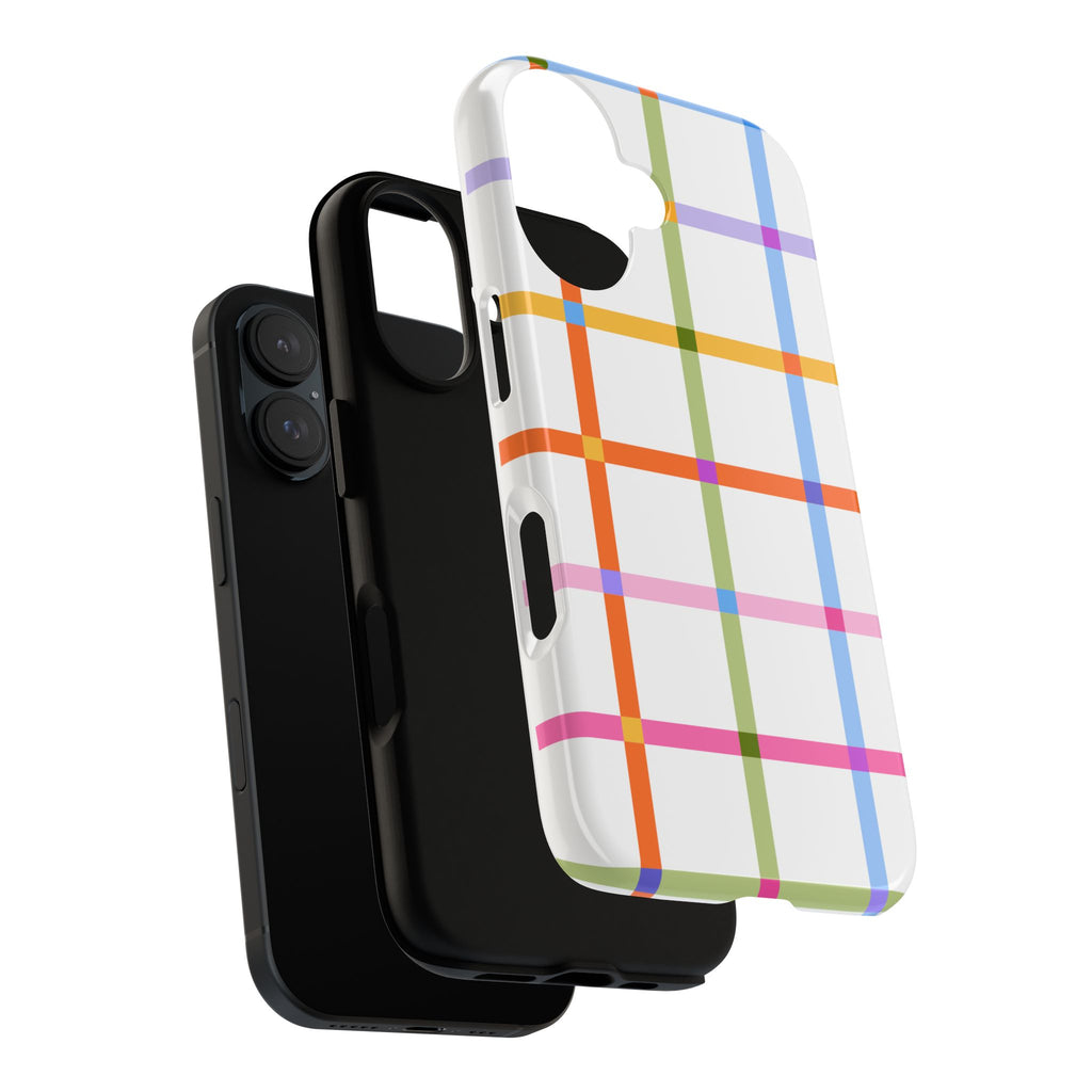 Colorful Plaid Tough Phone Case