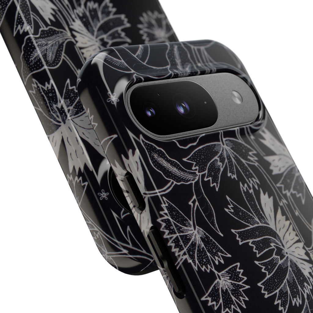 Floral Black Botanical Phone Cover