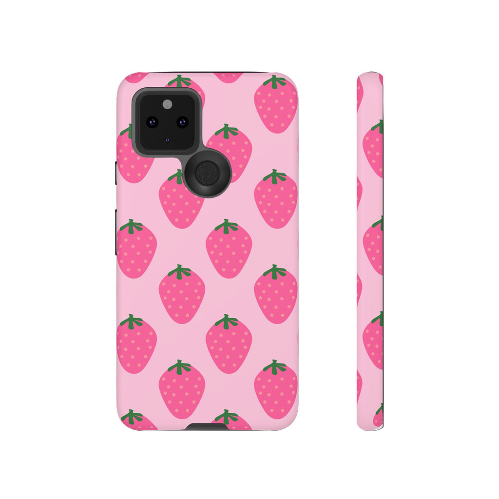 Pink Strawberry Phone Case