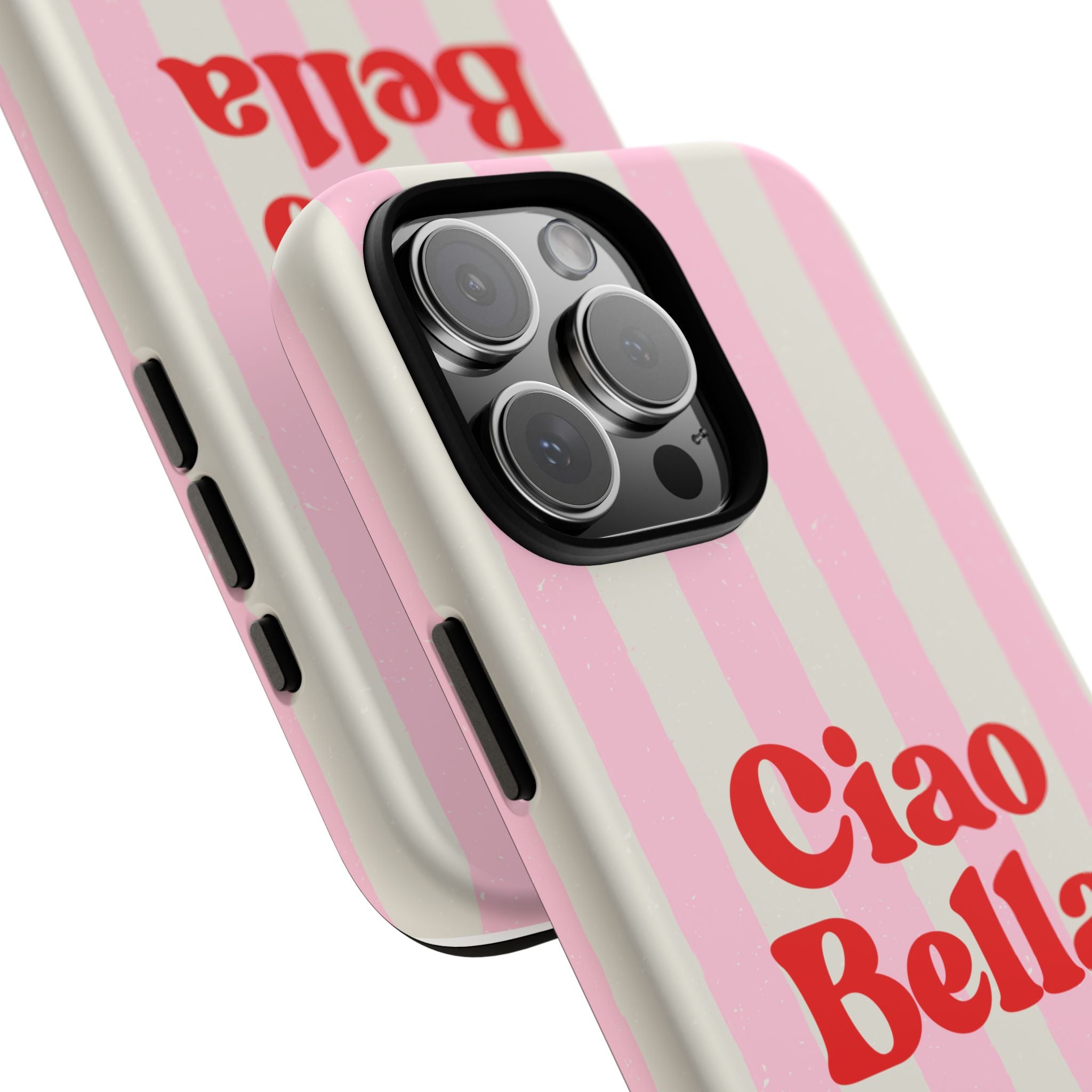 Pink Stripe Ciao Bella Phone Case