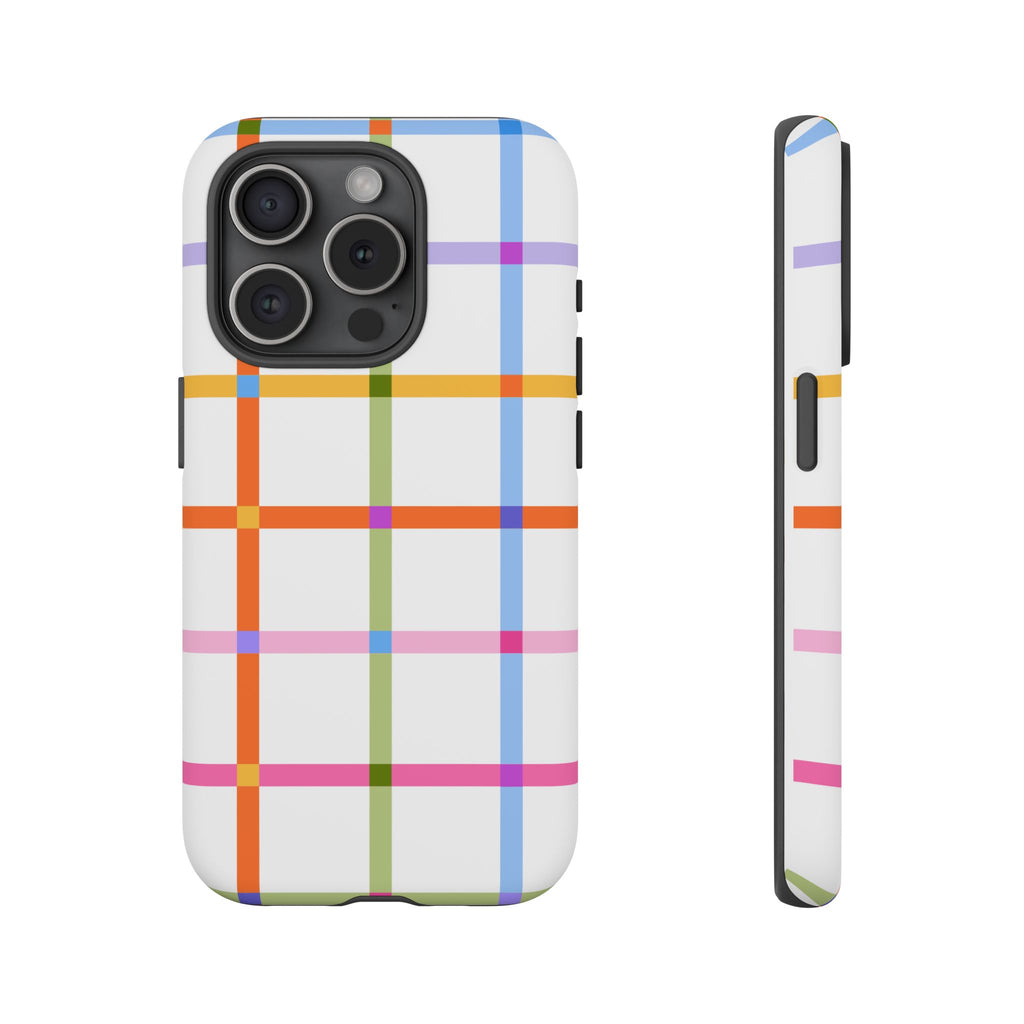 Colorful Plaid Tough Phone Case
