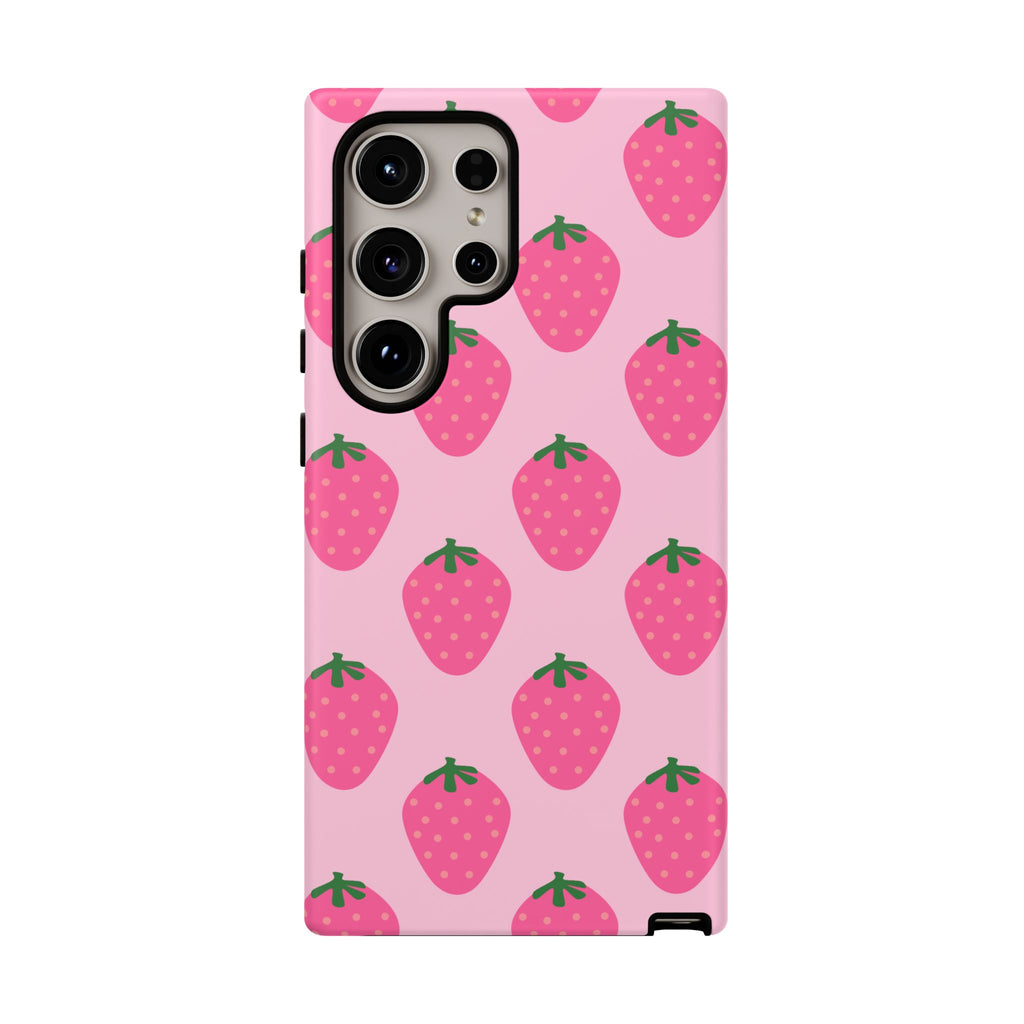 Pink Strawberry Phone Case