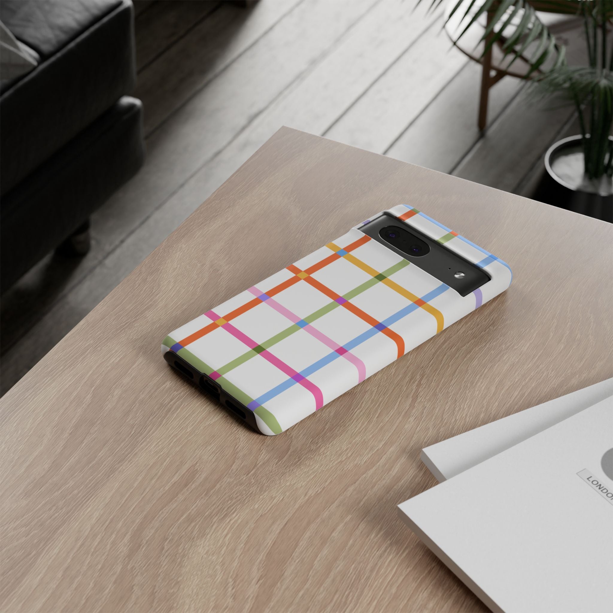 Colorful Plaid Tough Phone Case