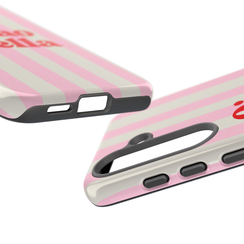Pink Stripe Ciao Bella Phone Case