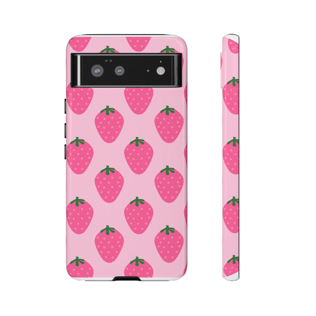 Pink Strawberry Phone Case