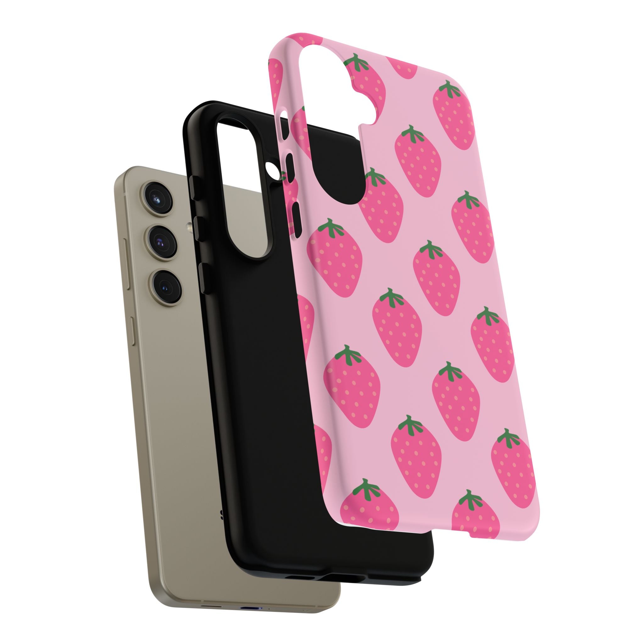 Pink Strawberry Phone Case