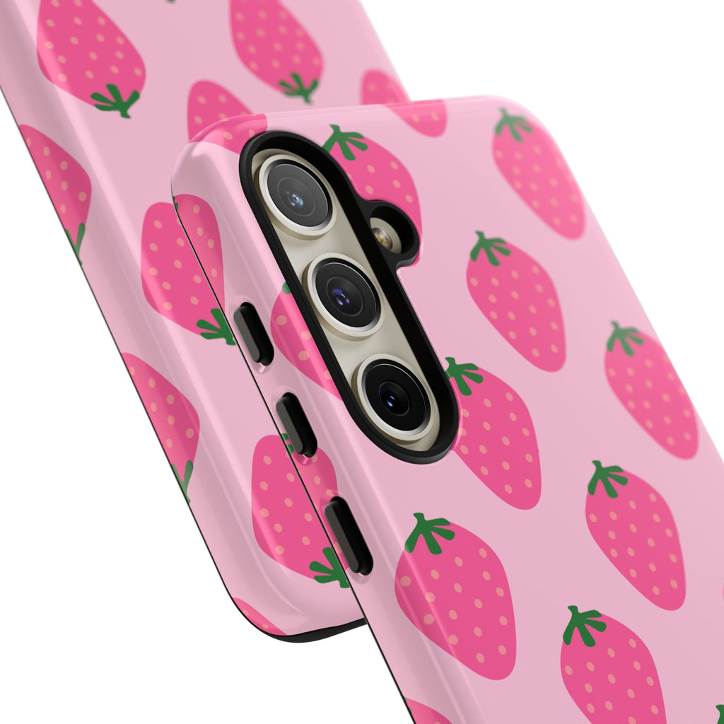 Pink Strawberry Phone Case