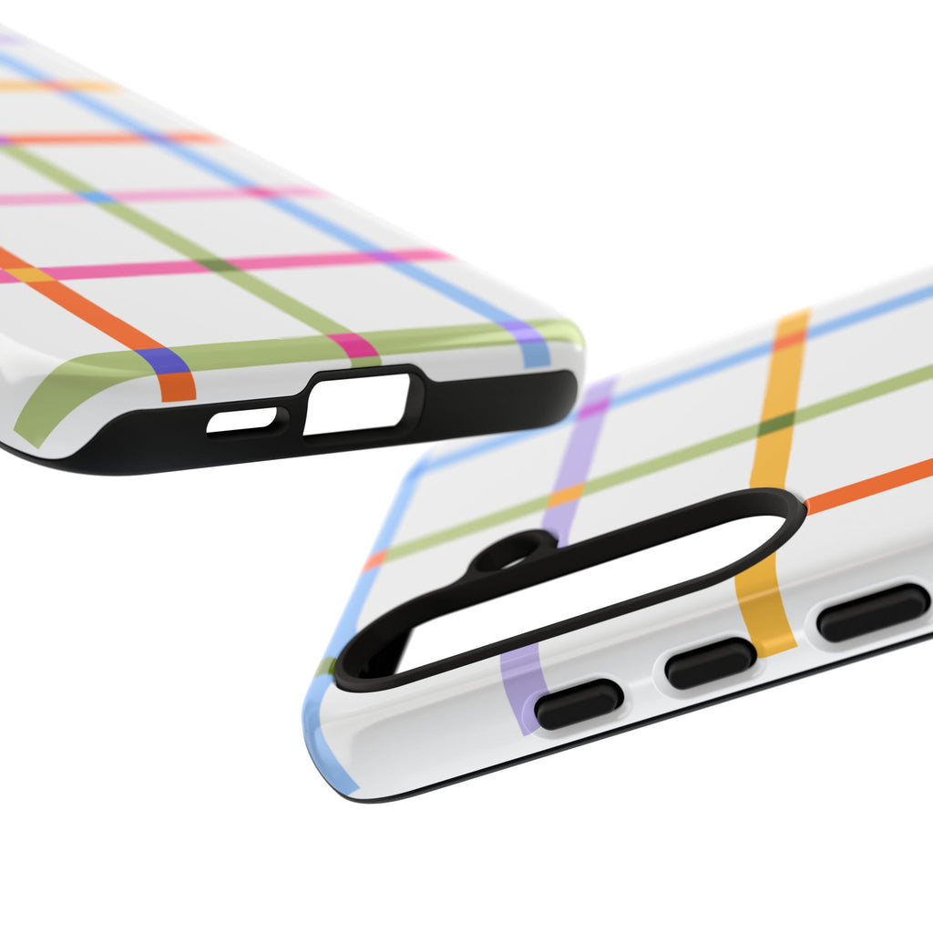 Colorful Plaid Tough Phone Case