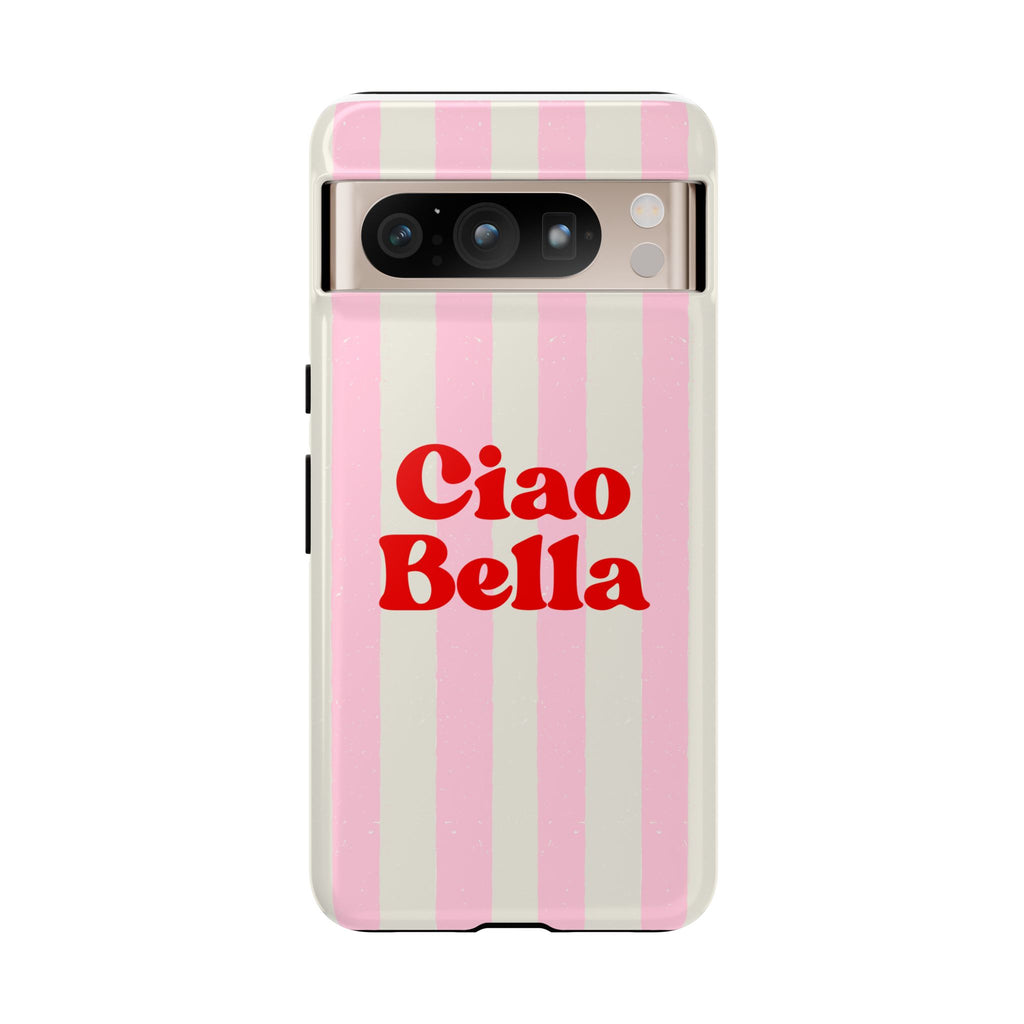 Pink Stripe Ciao Bella Phone Case