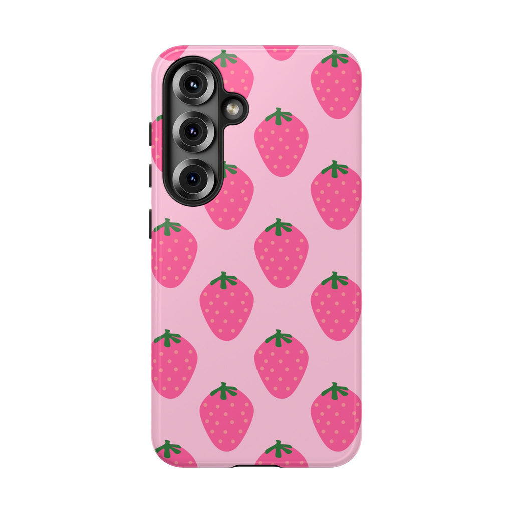 Pink Strawberry Phone Case