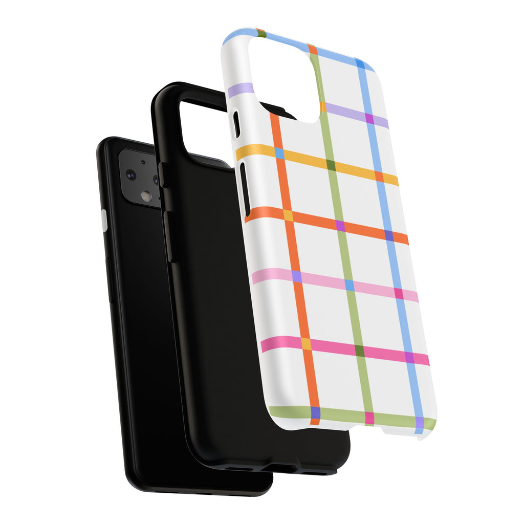 Colorful Plaid Tough Phone Case