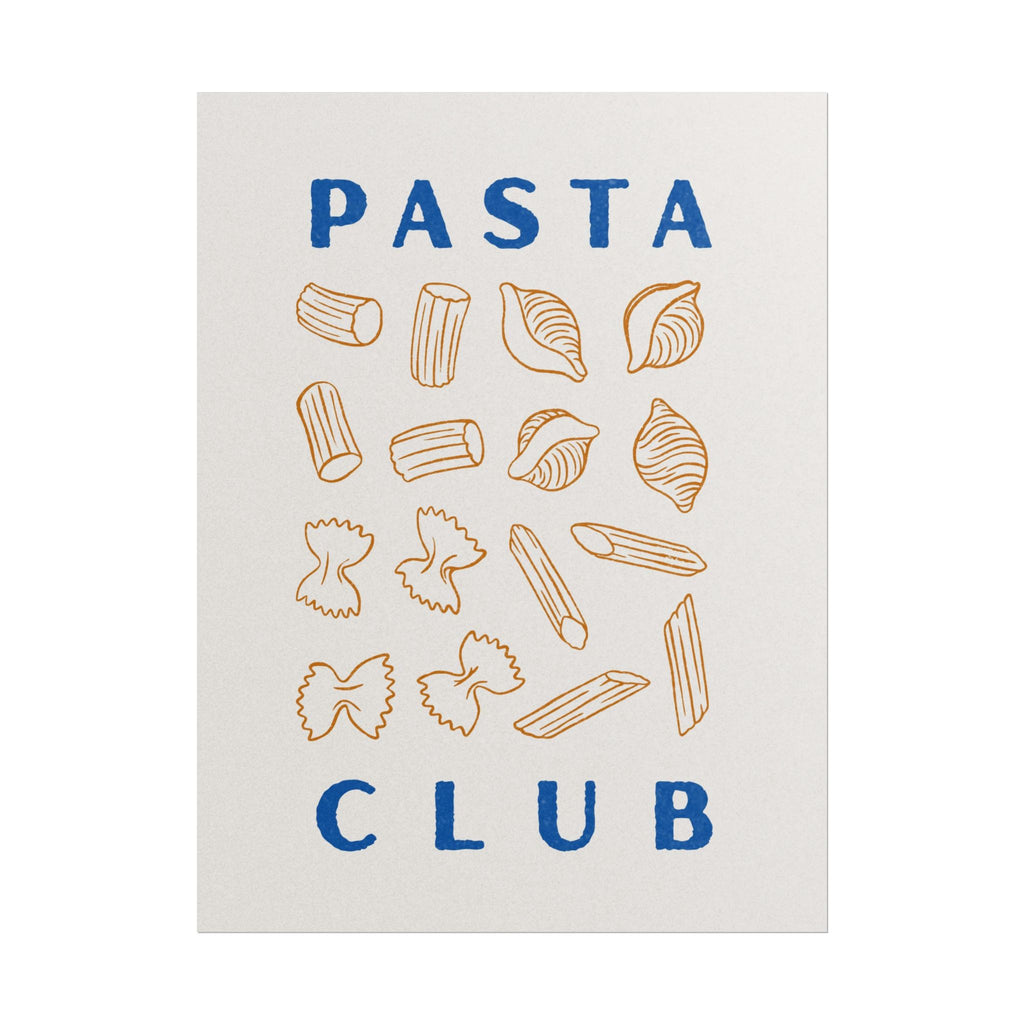 Pasta Club Rolled Poster