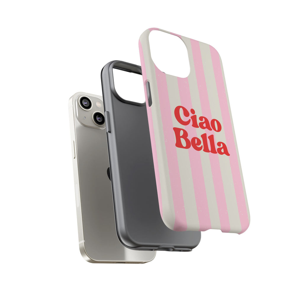 Pink Stripe Ciao Bella Phone Case