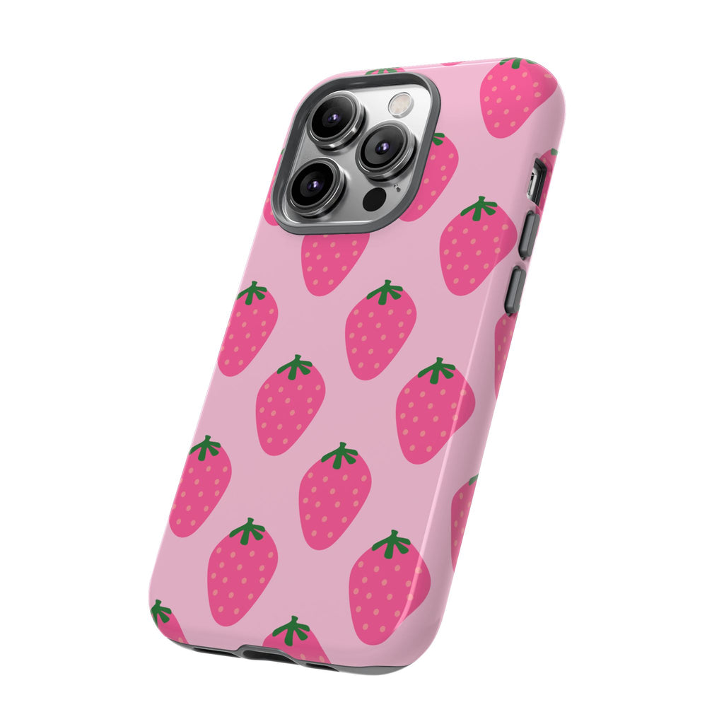Pink Strawberry Phone Case