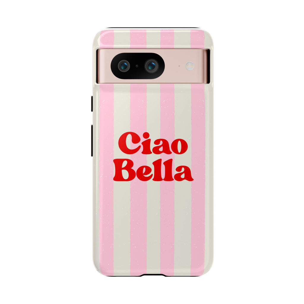 Pink Stripe Ciao Bella Phone Case
