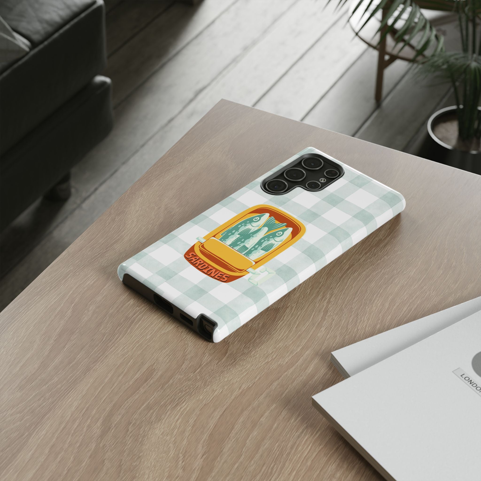 Sardines Plaid Phone Case