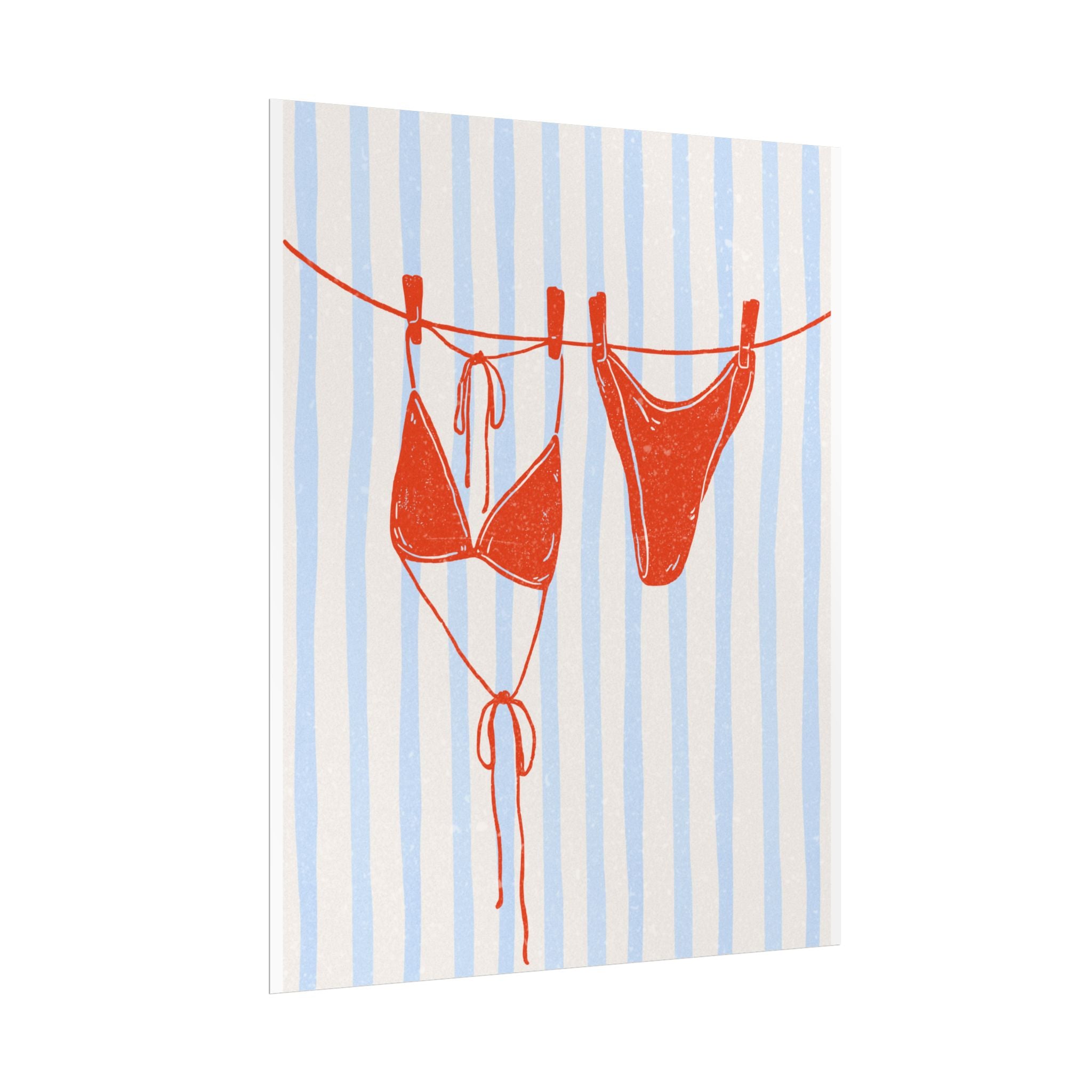 Red Bikini Wall Art  - Rolled Posters