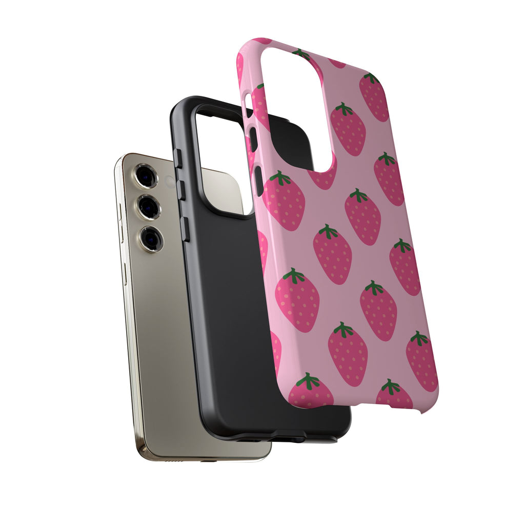 Pink Strawberry Phone Case
