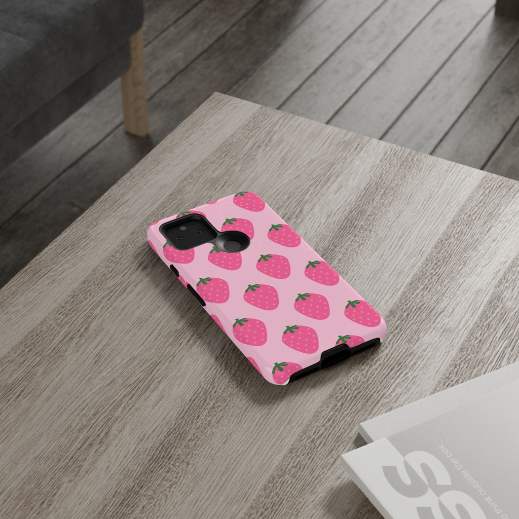 Pink Strawberry Phone Case