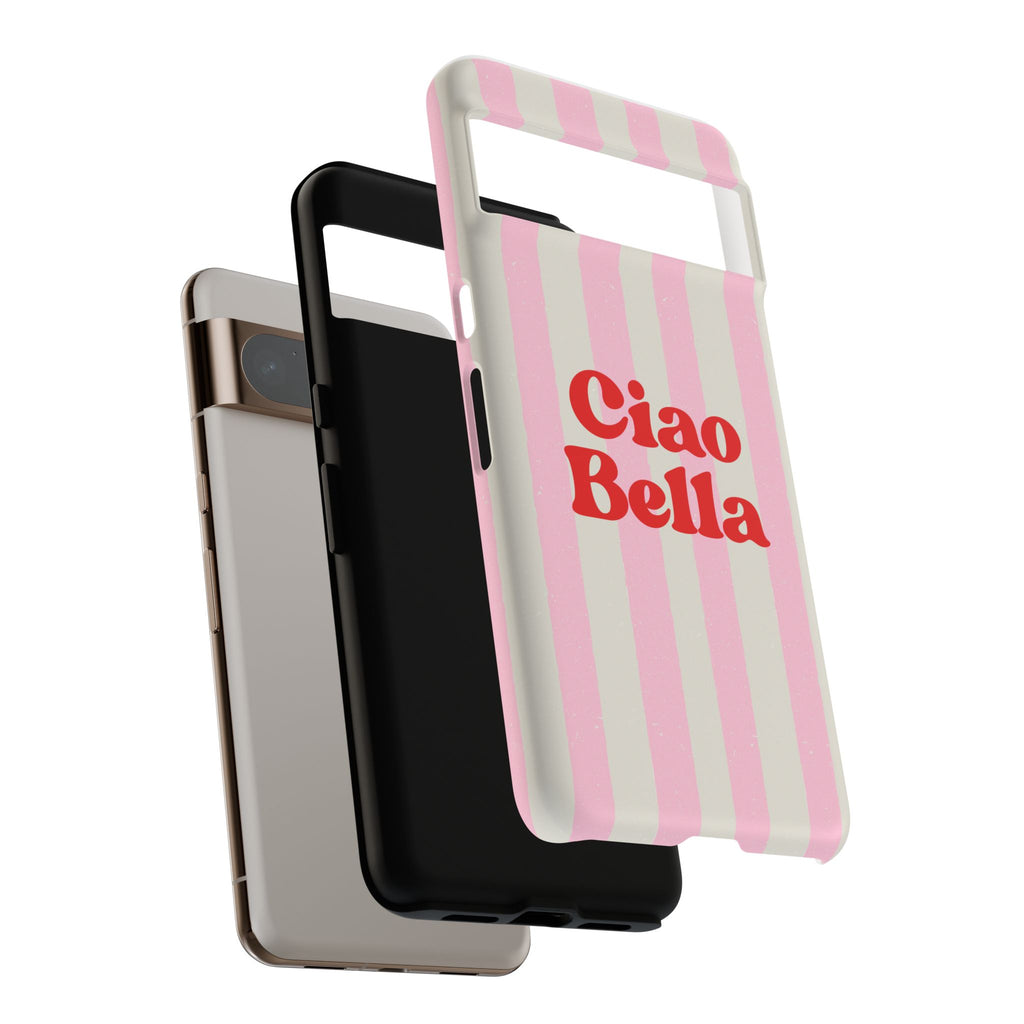 Pink Stripe Ciao Bella Phone Case
