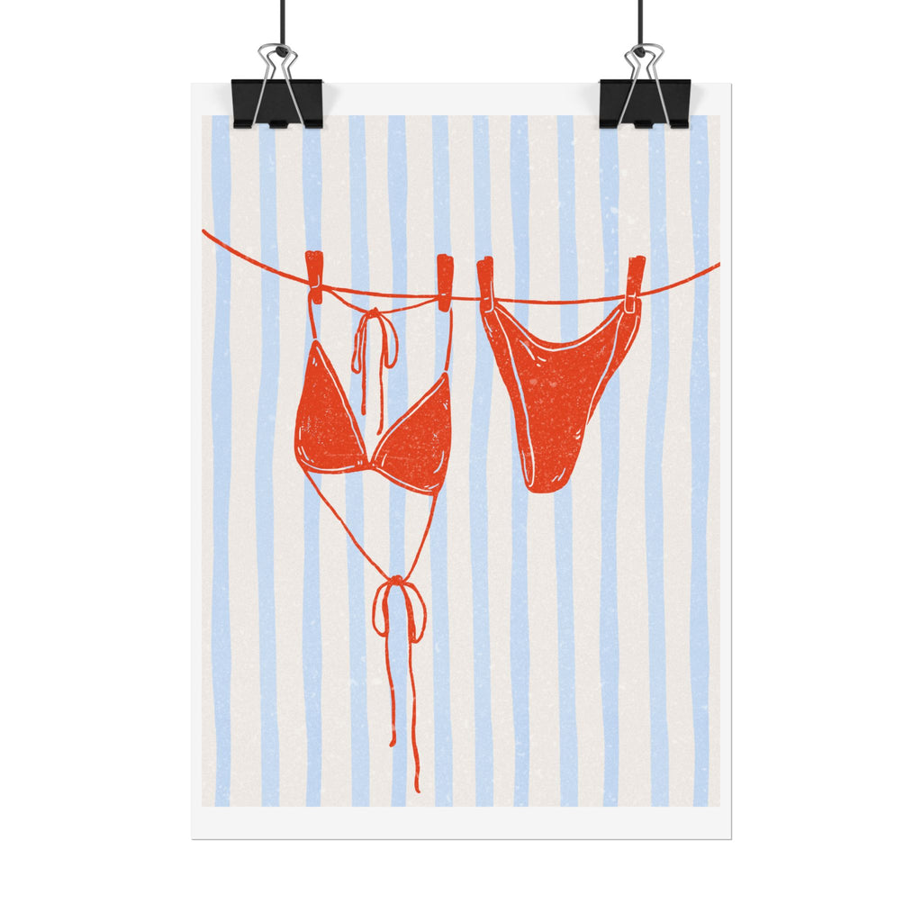 Red Bikini Wall Art  - Rolled Posters