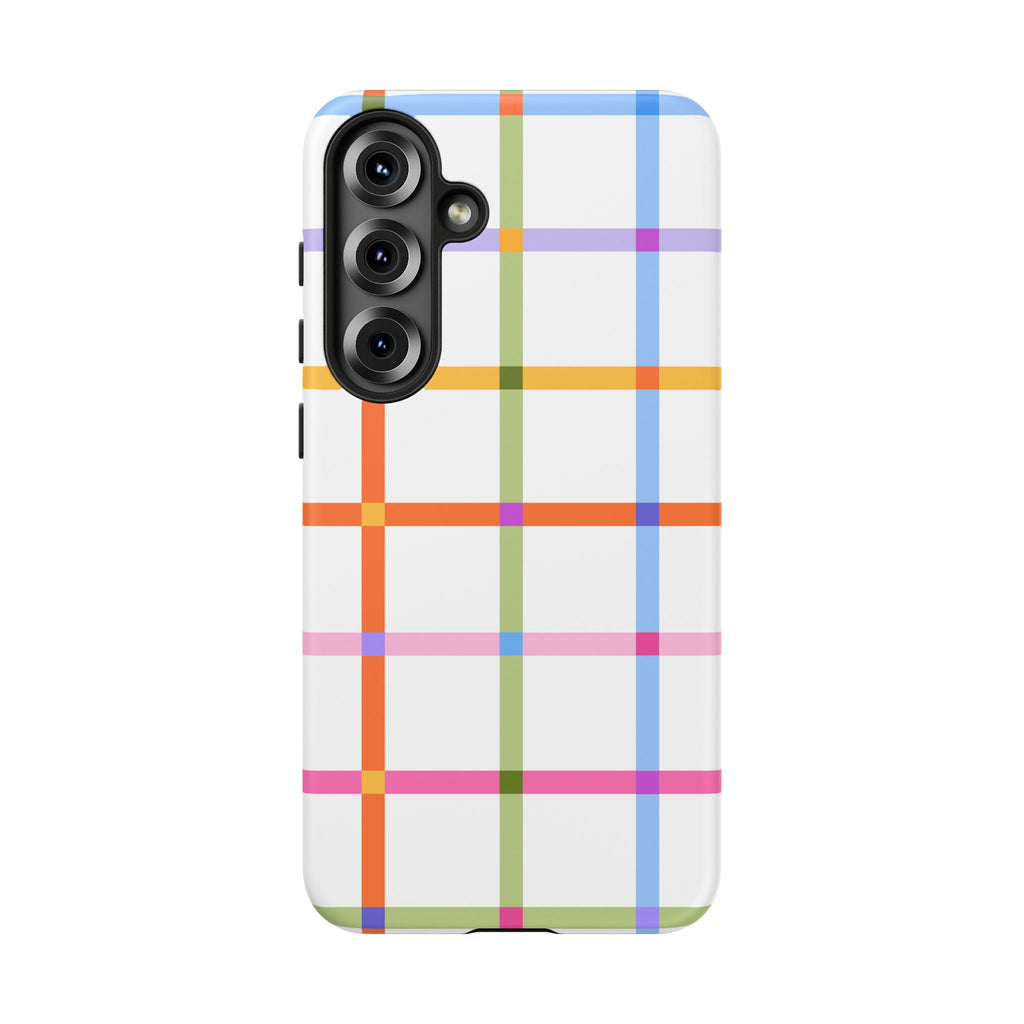 Colorful Plaid Tough Phone Case