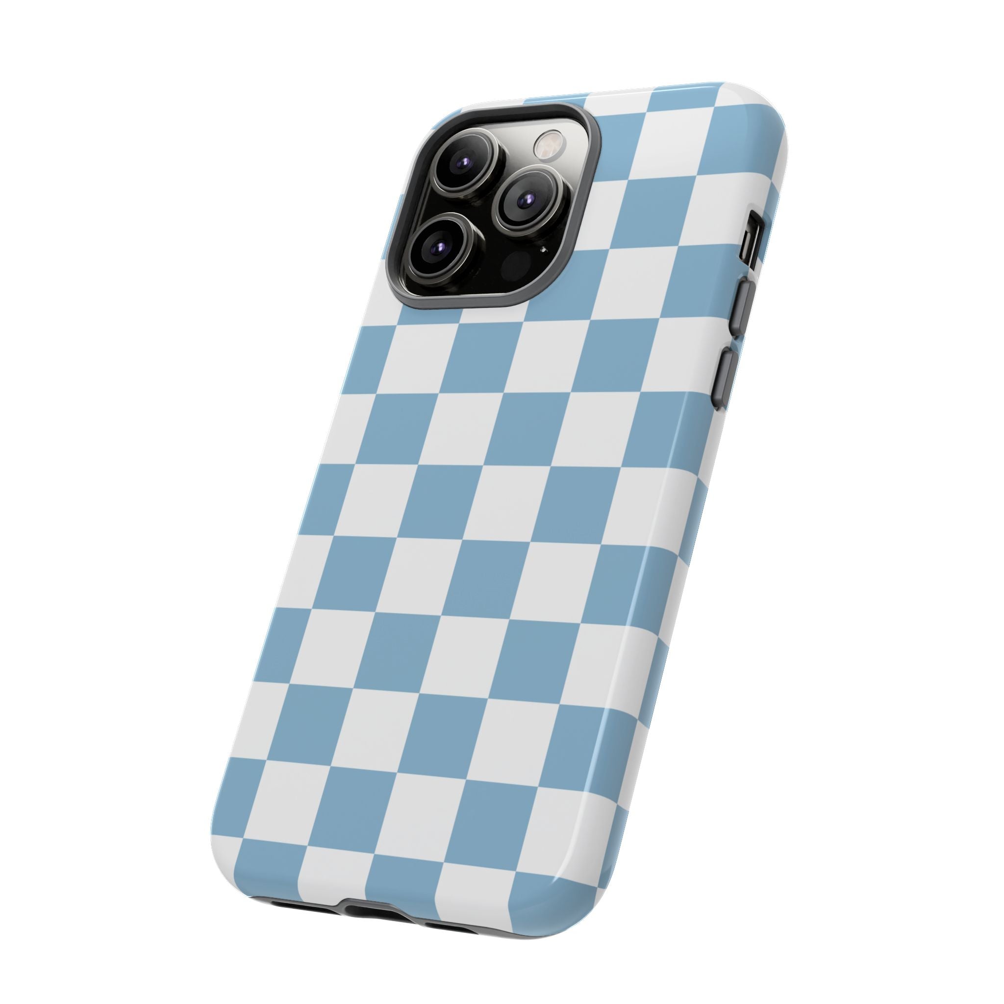 Blue Checkerboard Tough Phone Case