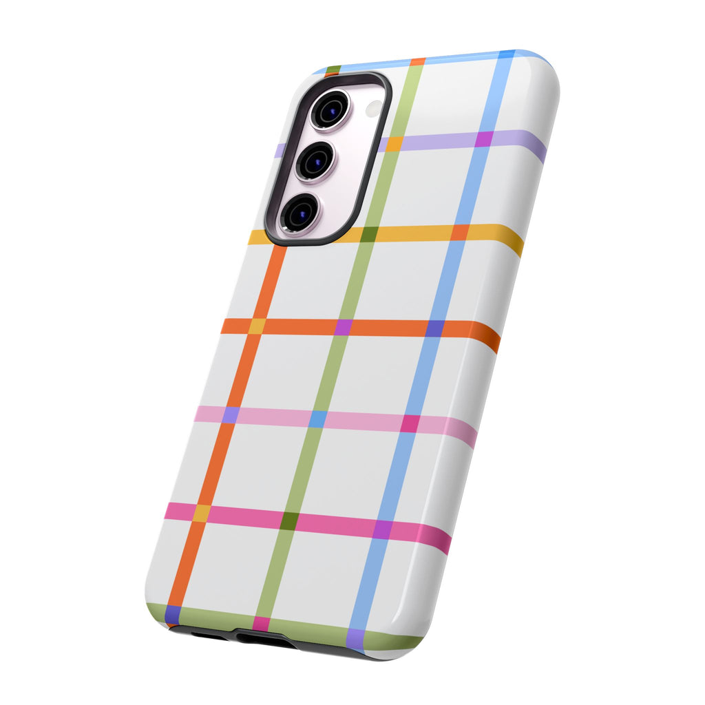 Colorful Plaid Tough Phone Case