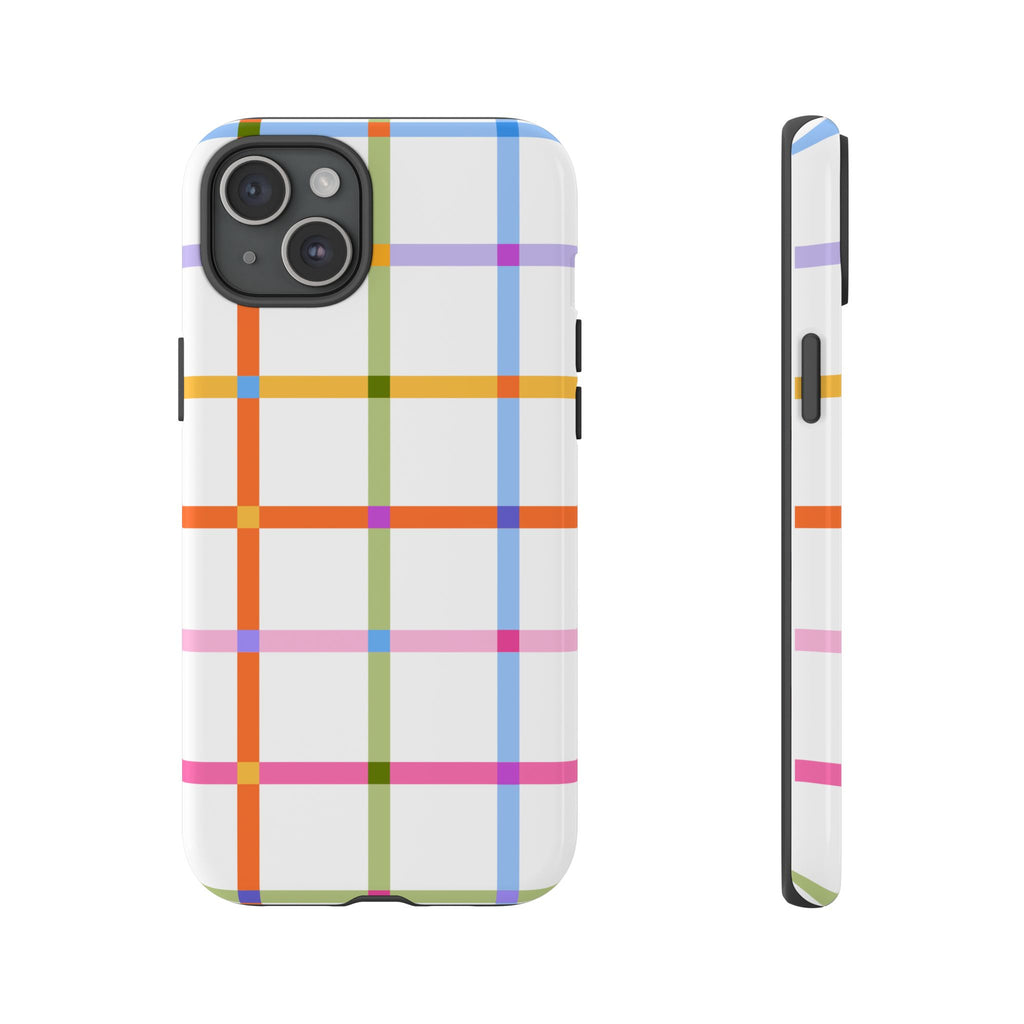 Colorful Plaid Tough Phone Case