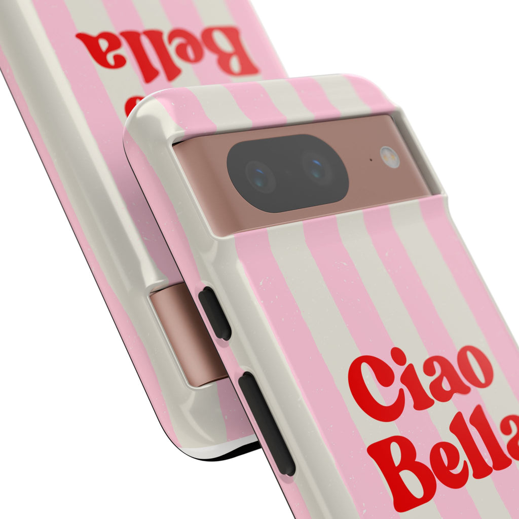 Pink Stripe Ciao Bella Phone Case