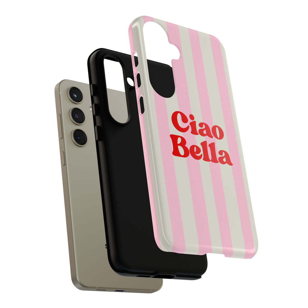 Pink Stripe Ciao Bella Phone Case