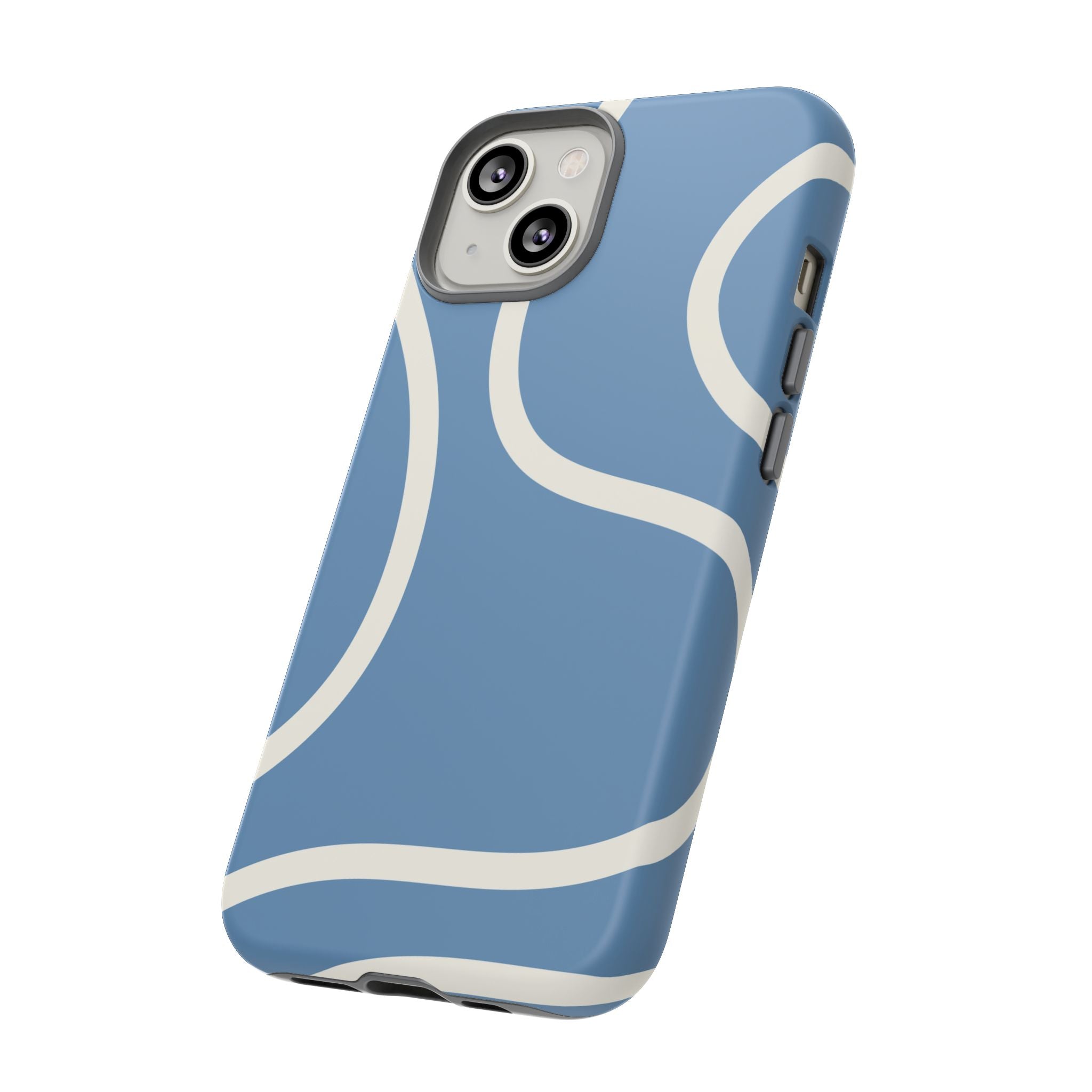 Blue Wavy Abstract Phone Case
