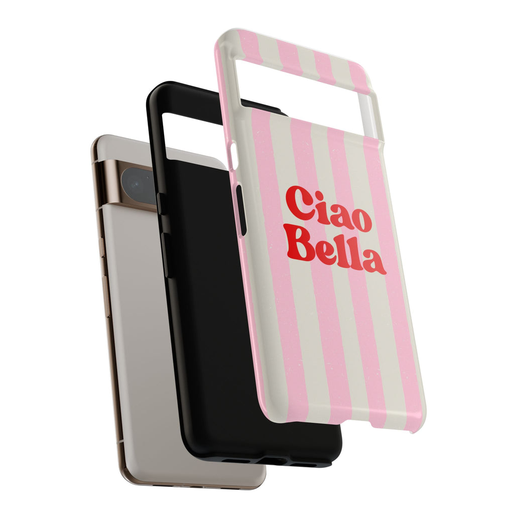 Pink Stripe Ciao Bella Phone Case