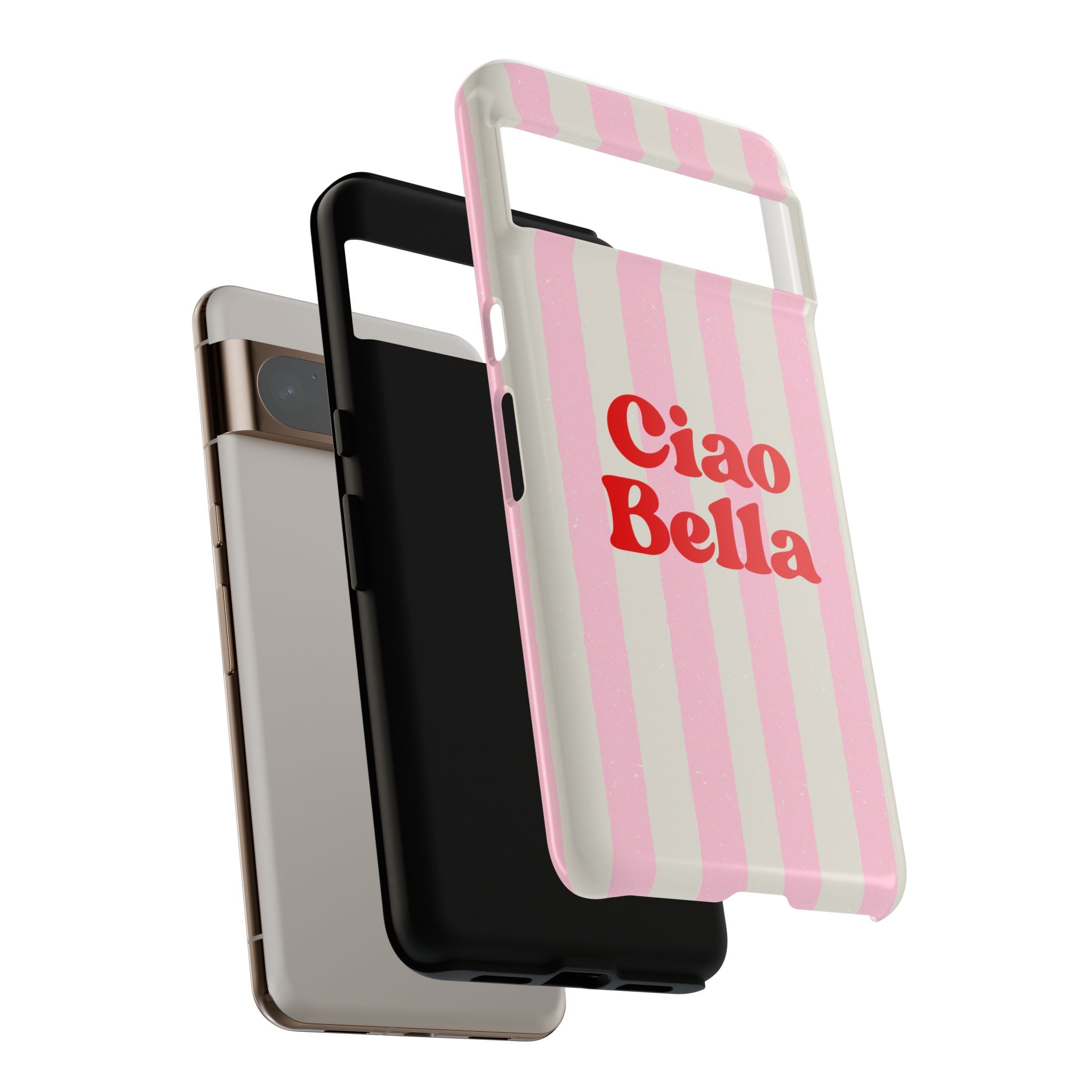 Pink Stripe Ciao Bella Phone Case