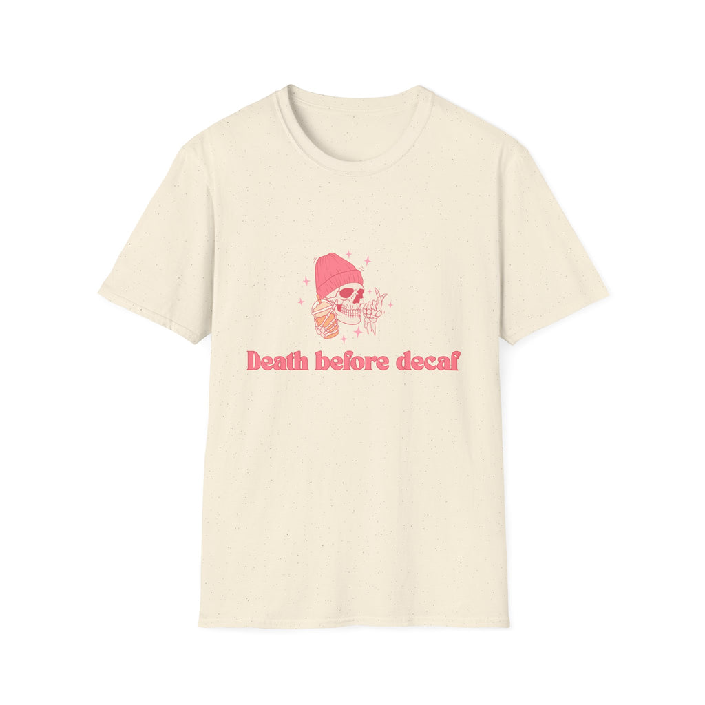 Death Before Decaf Graphic T-Shirt