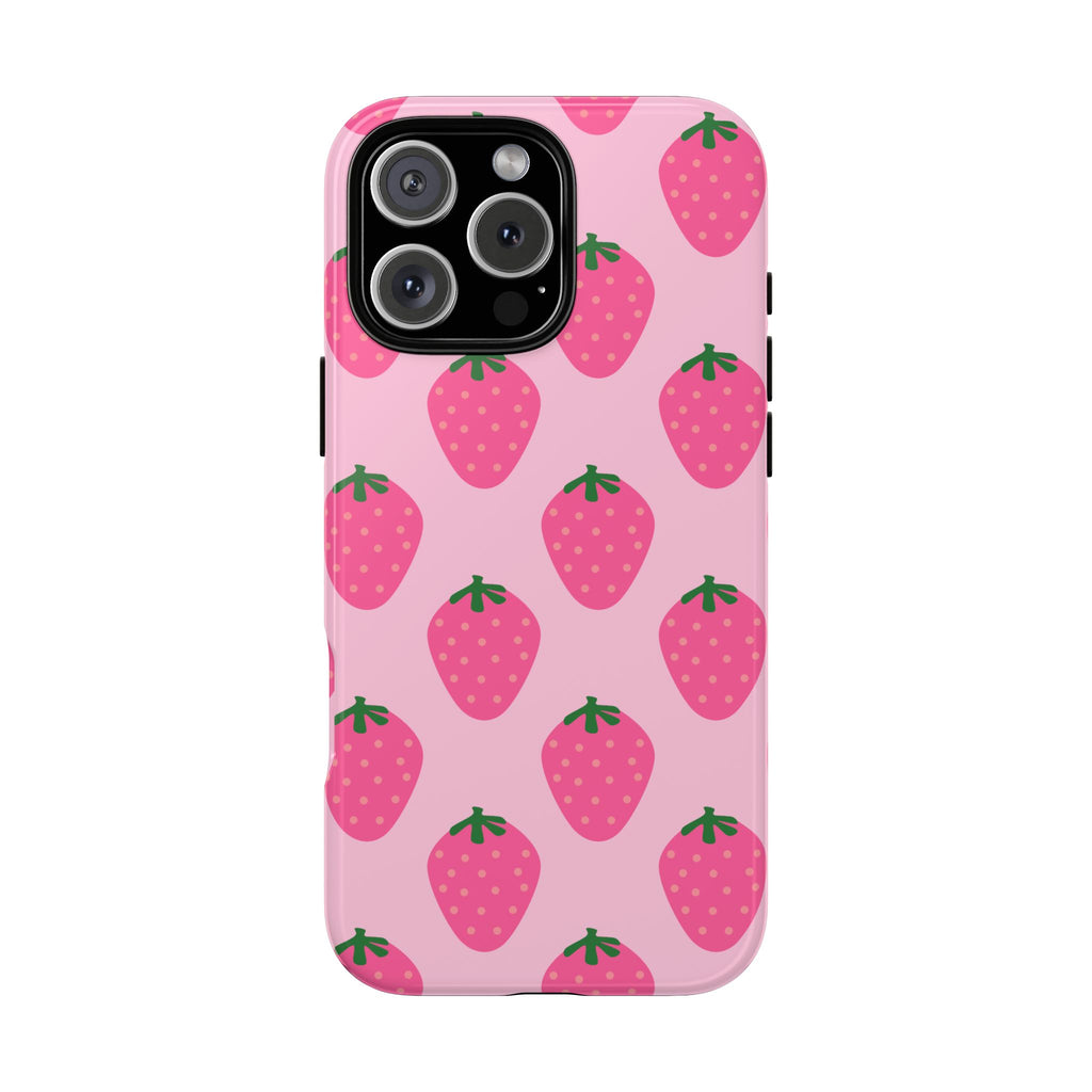 Pink Strawberry Phone Case
